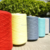 Fil de coton recyclé à extrémités ouvertes 7-10/2-13-20-28S, fil mélangé T/C, fil coloré filé pour serpillères, chiffons de nettoyage et chiffons d'essuyage industriels