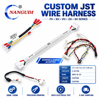Harnais de câblage personnalisé JST XH ZH PH HA, pas de 1,0/1,25/1,5/2,0/2,5 mm, connecteur 2-20 broches, assemblage de câbles électroniques personnalisé IP66 600V