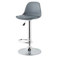 Chaises de bar modernes et pivotantes de luxe personnalisées en plastique Pu cuir Tabourets scandinaves pour comptoir de restaurant Tabourets de bar élévateur à gaz design
