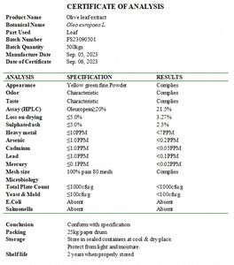 Bester Preis Lieferung Oliven blattex trakt HPLC Oleuropein 20% Hydroxy tyrosol Oliven blattex trakt - Product Image 4
