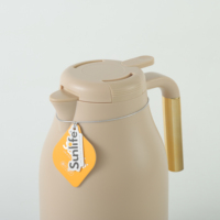 Cafetière arabe Sunlife 2.0L grande capacité, avec intérieur en verre rose OEM, idéale pour la maison, en cadeau