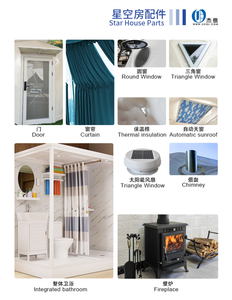 Tienda de Casa de cúpula transparente de glamping geodésico iglú de lujo para exteriores de invierno con aislamiento de <span class=keywords><strong>chimenea</strong></span> - Product Image 4