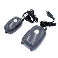 Pompe à air silencieuse pour aquarium, aérateur pour petit aquarium 3W/5W pour eau douce et eau salée, pompe à oxygène à faible bruit