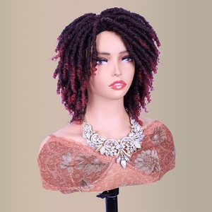 FH Box Tresse Perruque Résistance à la Chaleur Synthétique Premium Fibre Synthétique Curl Perruque - Product Image 2