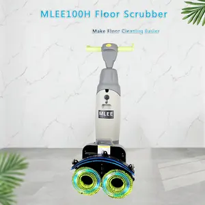 MLEE100H 2022 מיני רצפת Scrubber עם ליתיום סוללה מופעל כפול מברשת ניקוי רצפת מכונת