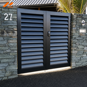 Portail à persiennes en aluminium incliné pour l'intimité de la zone de piscine et la protection contre le vent — Résistant aux projections de sel, revêtement poudré, certifié CE - Product Image 2