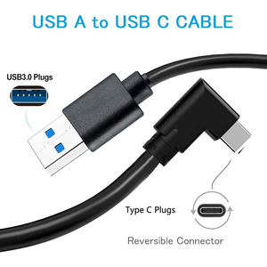 Câble USB 3.0 A vers USB C à 90 degrés, 5 Gbps, 3 A, charge rapide pour téléphone de jeu, Switch - Product Image 2