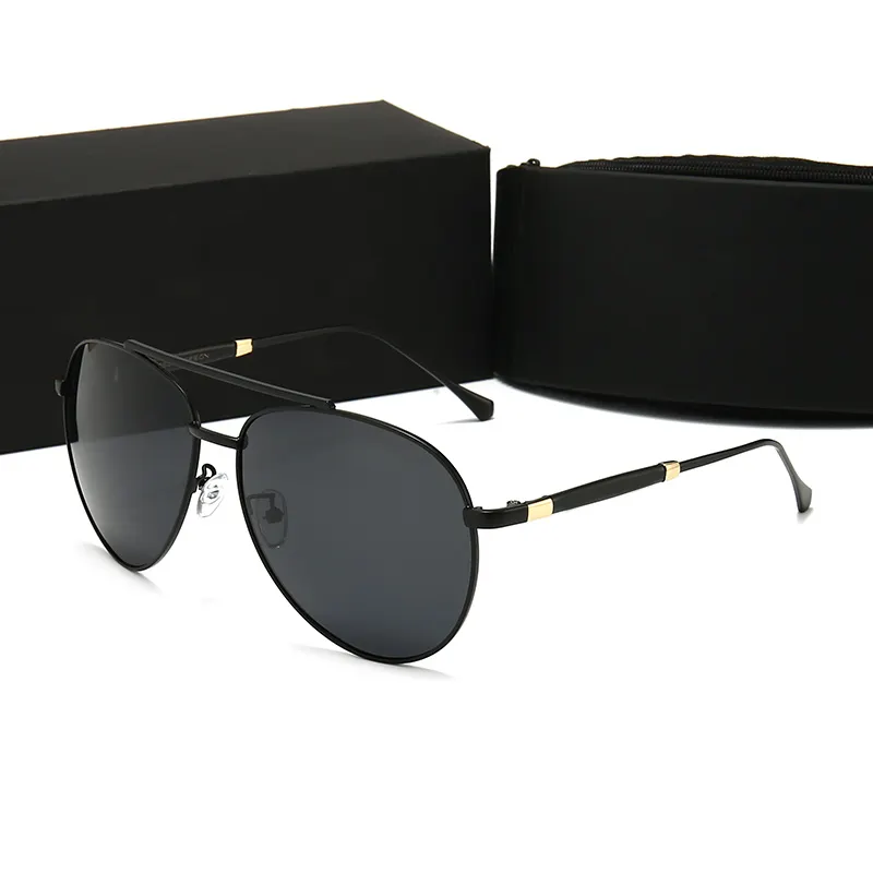 Óculos de sol masculino polarizado, óculos de sol com armação grande, da moda, tendência 2022