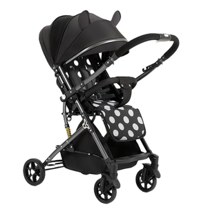 नवजात शिशु अनुकूलित बेबी पोर्टेबल ट्रैवल बेबी कैरिज ट्रलर के साथ प्रतिवर्ती हैंडल जेब रोलर - Product Image 6