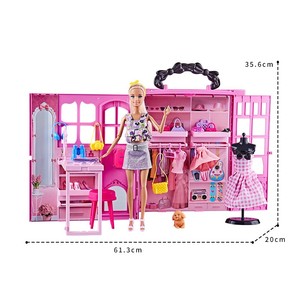 Casa de Juegos de Princesas, Villa de Juguete para Niñas, Casa de Muñecas <span class=keywords><strong>Barbie</strong></span>, Regalo DIY para Niños - Product Image 4