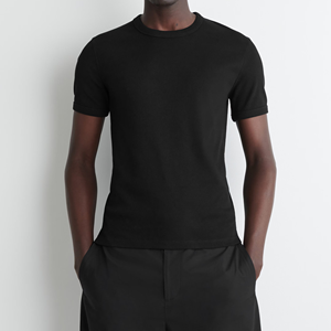 Heren Zomer Korte Mouw Henleys T-shirt Enkele knop V-hals Shirts Katoen