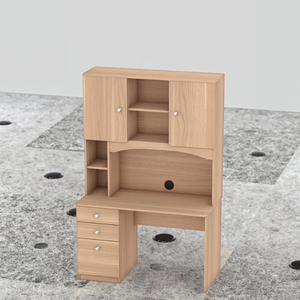 Venta al por mayor de muebles de oficina en casa de madera extensible mesa de estudio con estantería cajones de almacenamiento para adultos uso de ordenador de escritura - Product Image 1