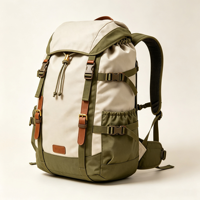 Sac à dos de camping vintage 50L en gros, étanche, pour randonnée et voyage, avec fixation externe pour sac de couchage et couverture, ajustement réglable