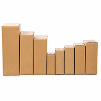 Maßgefertigte Umweltfreundliche Kraftpapier-Wellpappe Hohe Röhrenboxen Einwandige Faltbare Verpackung für Hautpflege Lose Puder Kosmetik
