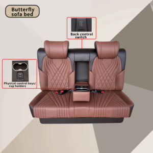 Modified Sofa Bed <strong>Seat</strong> with Cup Holders <strong>Adjustable</strong> Vip Auto Electric <strong>Rear</strong> <strong>Seat</strong> for Sprinter Kia Carnival STSF-JD - Product Image 2
