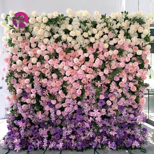 ชุดสีเพิ่มบรรยากาศดี8 * 8FT ฉากหลังติดผนังดอกไม้แผงติดผนังดอกไม้สีสันสวยงามสำหรับออกนอกบ้านในฤดูใบไม้ผลิ - Product Image 2