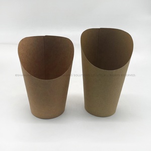 Craft Paper Cone for Churos Food Grade Unique <strong>Simple</strong> Design Widespread Great Quality Customized Cup for Snacks Chips Oily Food - Product Image 5