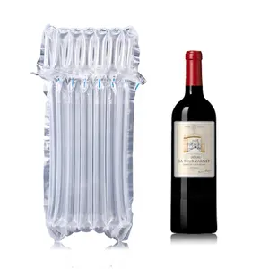 Cushion Packaging Hongdali 750ML Recyclable Strong Air Column Bag Protective Package Inflatable Wrap Pack Bubble Bag For Wine Packaging Material