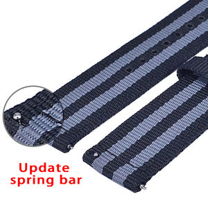 <span class=keywords><strong>Bracelet</strong></span> en <span class=keywords><strong>tissu</strong></span> de luxe <span class=keywords><strong>18mm</strong></span> 22mm 24mm 20mm <span class=keywords><strong>Bracelet</strong></span> de <span class=keywords><strong>montre</strong></span> de remplacement Bracelets de <span class=keywords><strong>montre</strong></span> en nylon en toile pour Samsung Watch 6 5 - Product Image 3