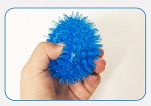 Giocattolo da masticare per animali domestici che spremono <span class=keywords><strong>Squeaky</strong></span> Dog Ball Tpr pulizia dei denti Smart Sound giocattoli da allenamento appuntiti acuti <span class=keywords><strong>Pet</strong></span> Spike Ball 6.5cm - Product Image 3