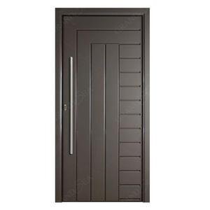 Puerta Principal Moderna de Acero Inoxidable de <span class=keywords><strong>Alucasa</strong></span> Designs, Diseños de Puertas Principales de Acero Inoxidable, Puerta Doble para Casas - Product Image 6