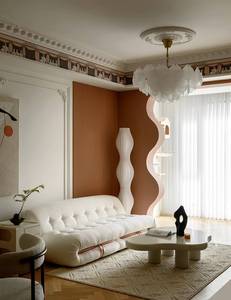 Plan de construction de salon de style français Sanhai Light, rendu 3D Max, plans d'appartement, plans de maison, design d'intérieur moderne - Product Image 3