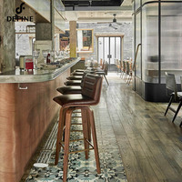 Ensemble complet de mobilier de restaurant moderne en marbre, collections de tables de salle à manger de qualité commerciale pour usage hôtelier