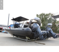 Bateau gonflable en caoutchouc de patrouille de coque en aluminium de la CE Alu Rib760 avec le moteur de YAMAHA 200HP
