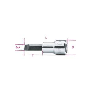 เบต้า-009100453 3/8 ''ไดรเวอร์ซ็อกเก็ตสำหรับสกรูหัวสล็อต (หลายแพ็ค)-EAN ซ็อกเก็ตมือ8014230033204 3/8" - Product Image 1