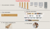 LVT-Bodenbelag, Teppich, Gewerbliche Nutzung, Holzmaserung und Marmormuster, Verschleißfest, Anpassbar, Moderner Stil
