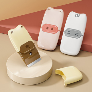 Chunzao – Mini spatule en acier inoxydable, outil de nettoyage portable pour l'élimination des taches de cuisine, jaune, rose, blanc - Product Image 1