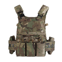 Chaleco Táctico WOSPORT V5 de Liberación Rápida, Ligero, Duradero, Multifuncional, Sistema MOLLE, Material de Nailon, Aplicación de Seguridad