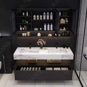 Encimera pizarra de mármol <span class=keywords><strong>muebles</strong></span> de baño modernos <span class=keywords><strong>muebles</strong></span> de baño europeos <span class=keywords><strong>para</strong></span> Hotel antiguo tocador de baño clásico personalizado - Product Image 6