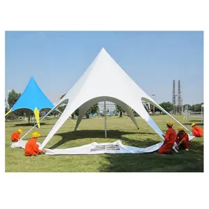 White Heavy Duty Event Party Outdoor Star Canopy For Sale