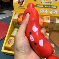 Jouets à pétrir en forme de hot-dogs, blocs de construction simulés, à rebond lent, pour la gestion du stress