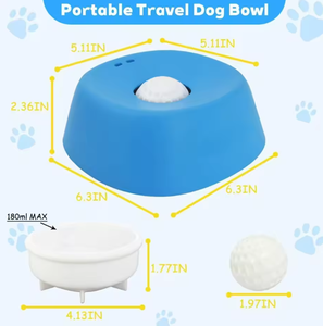 Comedero Lento Ecológico de Plástico para Perros con Diseño Antideslizante, Bola Rodante Automática, Portátil para Viajes - Product Image 6
