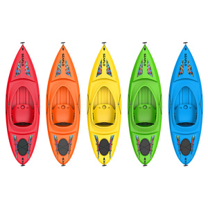 SEAFLO 8.8 pieds prix attractif en plastique une seule personne léger voyage récréatif mer assis dans kayak canoë/kayak - Product Image 1