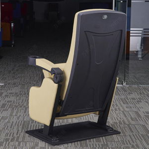 เก้าอี้โรงหนัง Manwa Expo รุ่น HB812 สีขาวนวล ปรับพนักแขนได้ พร้อมที่วางแก้ว - Product Image 3