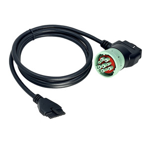 Lector <span class=keywords><strong>de</strong></span> Códigos AOTAI J1939 OBD, Adaptador <span class=keywords><strong>de</strong></span> 9 Pines Macho a 16 Pines y 10 Pines, Compatible con PT30 ELD Logbook ECM con DOT, Universal para Camiones - Product Image 1