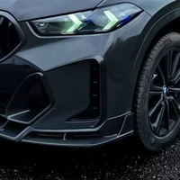 Kit de Carrocería para Parachoques Delantero para BMW X6 G06, Estilo PK Mejorado, Kit de Aire de Fibra de Carbono Seca Personalizado