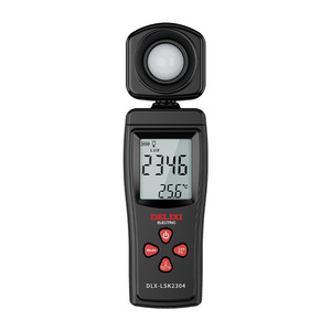 Delixi Electric Digital Illuminance Meter DLX-LSK2304 With <b>Temperature</b> Display Handheld Photometer - Product Image 1