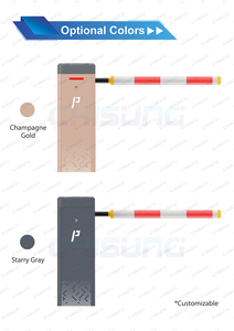 Cskl06 हाई स्पीड 0.<span class=keywords><strong>6</strong></span> एस बैरियर गेट 240w dc24v स्वचालित पार्किंग बूम गेट, एक्सेस कंट्रोल के लिए वैकल्पिक एलपीआर/आर्म/रंग के साथ - Product Image 5