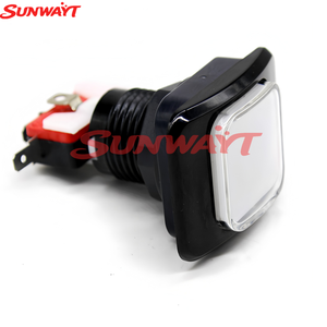 37*50mm 12V Rectangular Momentary Led Reset <b>Push</b> <b>Button</b> <b>Switch</b> Illuminated Arcade <b>Push</b> <b>Buttons</b> <b>Switches</b> - Product Image 2