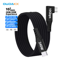 Cordon de charge de téléphone en nylon tressé 5M USB 3.1 PD240W USB-C transfert de données 10Gbps câble de charge rapide de type C pour tablette vers Android