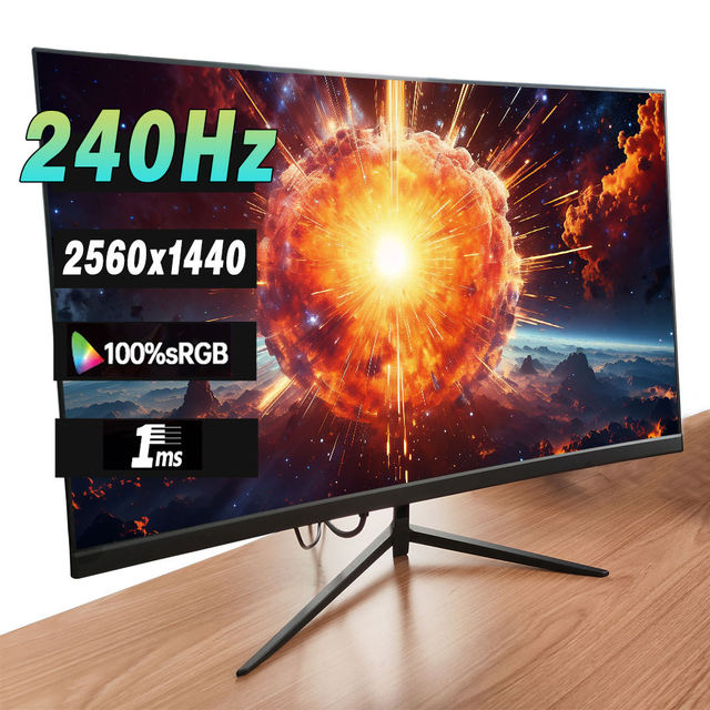 Monitor 32 Inch Curved Borderless Professional Monitores Gaming 240hz Lcd Monitors for Desktop Gaming Screen