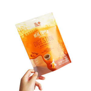 Personalizado impresso Stand Up Plastic Packaging Bag para <span class=keywords><strong>Pet</strong></span> Dog Saúde Food Topper - Product Image 4
