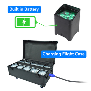 <span class=keywords><strong>2025</strong></span> mới hengyu 10pcs 6x18W không dây DMX Battery Powered WIFI <span class=keywords><strong>LED</strong></span> <span class=keywords><strong>uplight</strong></span> mệnh lên ánh sáng với phí trường hợp đối với Wedding party Bar - Product Image 5