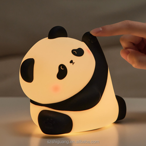 Lámpara Nocturna LED Portátil <span class=keywords><strong>de</strong></span> <span class=keywords><strong>Kung</strong></span> <span class=keywords><strong>Fu</strong></span> <span class=keywords><strong>Panda</strong></span>, Linda Lámpara Infantil <span class=keywords><strong>de</strong></span> Silicona con Sensor Táctil, Tamaño Mini para Niños - Product Image 3