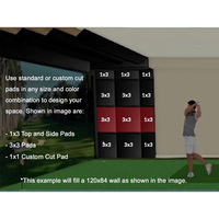 Meilleurs panneaux muraux de golf sportifs avec revêtement en vinyle et mousse EPE pour mur d'escalade domestique et usage en garage - Tailles personnalisables