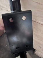 Nouvelle plaque de support pliable en acier pour roue de jockey, capacité 1500 livres, outil de levage manuel pour remorque, support mécanique